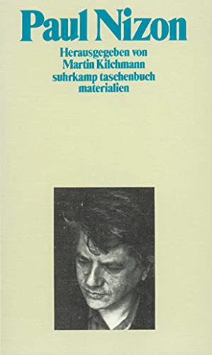 Imagen de archivo de Paul Nizon (Broschiert) von Martin Kilchmann (Herausgeber) a la venta por Nietzsche-Buchhandlung OHG