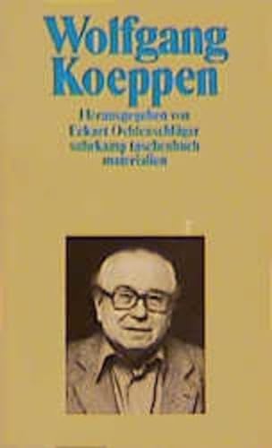 Beispielbild fr Wolfgang Koeppen. zum Verkauf von medimops