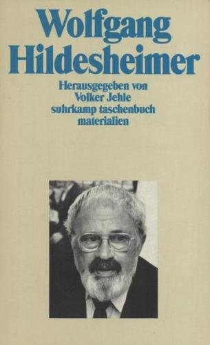 Wolfgang Hildesheimer. hrsg. von Volker Jehle / Suhrkamp Taschenbuch ; 2103 : Materialien. - Hildesheimer, Wolfgang