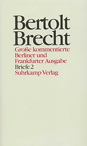 Stock image for Werke. Groe kommentierte Berliner und Frankfurter Ausgabe. 30 Bnde (in 32 Teilbnden) und ein Registerband: Band 29: Briefe 2. 1937-1949 for sale by Ammareal