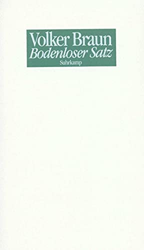 Stock image for Bodenloser Satz. (signiert) for sale by Antiquariat Matthias Wagner