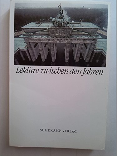 Beispielbild fr Lektre zwischen den Jahren. ber die Deutschen zum Verkauf von Versandantiquariat Felix Mcke