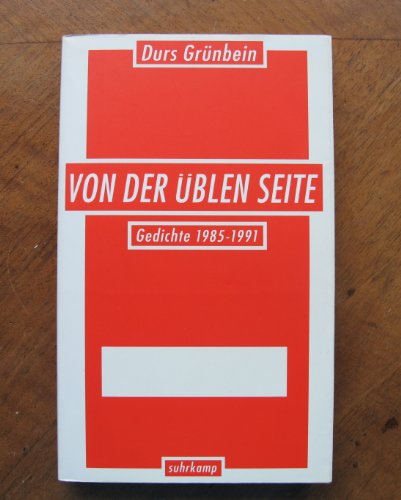 Stock image for Von der blen Seite. Gedichte 1985-1991 for sale by medimops