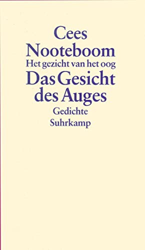 Beispielbild fr Das Gesicht des Auges : Gedichte zweisprachig / Het gezicht van het oog. In der bertragung von Ard Posthuma. zum Verkauf von Antiquariat KAMAS