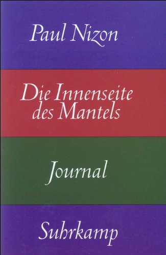 Imagen de archivo de Die Innenseite des Mantels: Journal a la venta por Ammareal