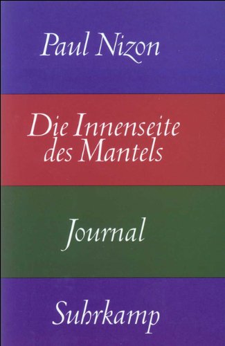 Stock image for Die Innenseite des Mantels: Journal for sale by Ammareal