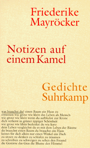 Notizen auf einem Kamel : Gedichte 1991 - 1996.