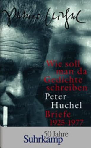 9783518411575: Wie soll man da Gedichte schreiben: Briefe 1925-1977