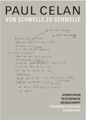 9783518413715: Von Schwelle zu Schwelle: Vorstufen - Textgenese - Endfassung