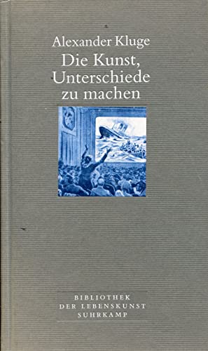 Beispielbild fr Die Kunst, Unterschiede zu machen zum Verkauf von medimops