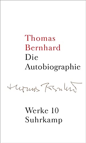9783518415108: Die Autobiographie (Werke in 22 Banden, Band 10): Werke in 22 Bnden, Band 10