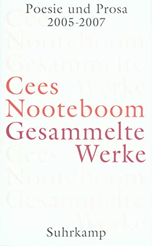 Imagen de archivo de Gesammelte Werke in neun Bnden: Band 9: Poesie und Prosa 2005-2007. a la venta por INGARDIO