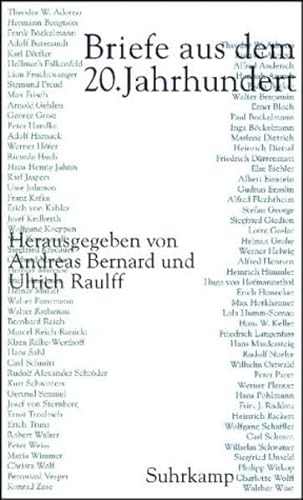 Briefe aus dem 20. Jahrhundert - Bernard, Andreas und Ulrich Raulff