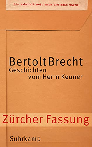 Geschichten vom Herrn Keuner: Zürcher Fassung.