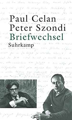 9783518417140: Briefwechsel Paul Celan / Peter Szondi