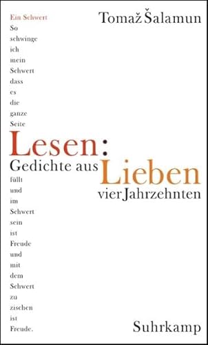 9783518417386: Lesen: Lieben: Gedichte aus vier Jahrzehnten