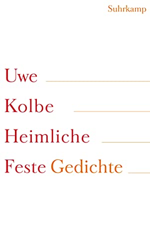 9783518419533: Kolbe, U: Heimliche Feste