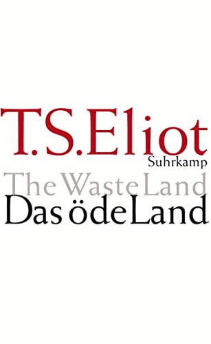 Das Ã¶de Land (9783518420225) by Eliot, Thomas Stearns