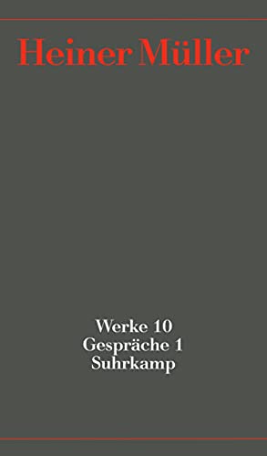 Beispielbild fr Mller, H: Werke 10. Gesprche 1 zum Verkauf von Blackwell's