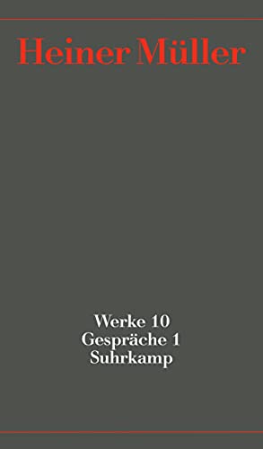 9783518420409: Werke 10. Gesprche 1. 1965-1987
