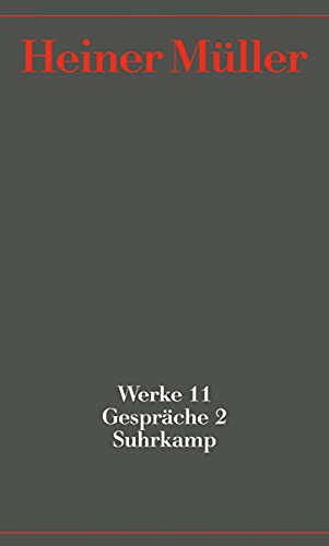 9783518420416: Werke 11. Gesprche 2. 1987-1991