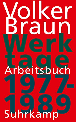 9783518420485: Werktage: Arbeitsbuch 1977-1989