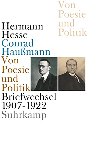 9783518422588: Von Poesie und Politik: Briefwechsel 1907 - 1922