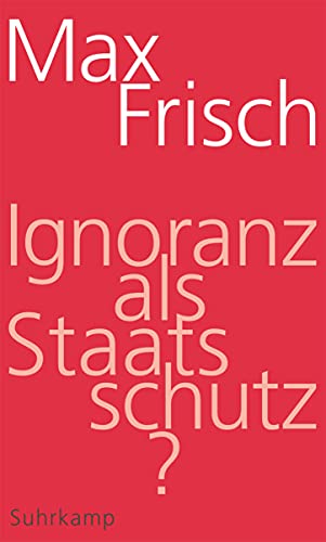 Stock image for Ignoranz als Staatsschutz? for sale by INGARDIO