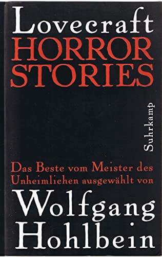 Beispielbild fr Horror Stories (suhrkamp taschenbuch) zum Verkauf von medimops