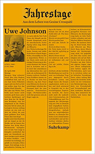 Jahrestage. Bd.3 : Aus dem Leben von Gesine Cresspahl - Uwe Johnson