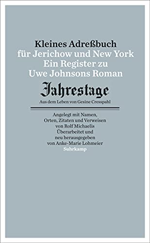 

Kleines Adressbuch für Jerichow und New York