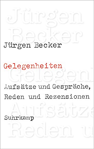 9783518468319: Gelegenheiten: Aufstze und Gesprche, Reden und Rezensionen: 4831