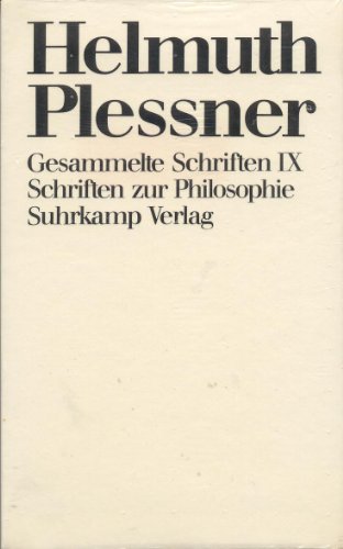 Beispielbild fr Gesammelte Schriften, 10 Bde. Kt, Bd.9, Schriften zur Philosophie zum Verkauf von Kalligramm