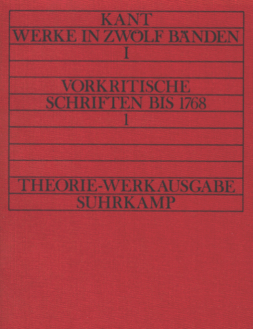 Werke, 12 BÃ¤nde und Registerband (9783518571019) by Immanuel Kant