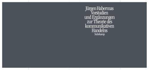 9783518576519: Habermas: Vorstudien/komm. Handelns