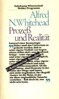 Beispielbild fr Proze und Realitt. Entwurf einer Kosmologie. bers. u. mit einem Nachwort versehen von H. G. Holl. 2. berarb. A. zum Verkauf von Mller & Grff e.K.