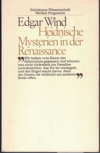 Stock image for Heidnische Mysterien in der Renaissance. ( Weies Programm) for sale by medimops