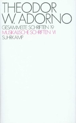 Imagen de archivo de Musikalische Schriften VI. (Gesammelte Schriften, Band 19) a la venta por Librairie Philosophique J. Vrin