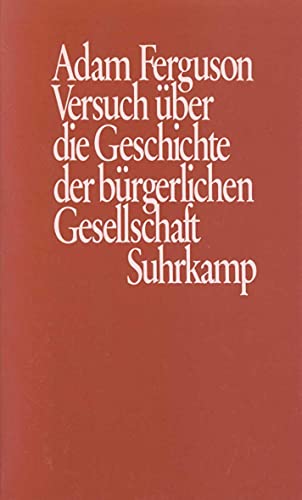 Beispielbild fr Versuch ber die Geschichte der brgerlichen Gesellschaft zum Verkauf von Antiquariat Walter Nowak