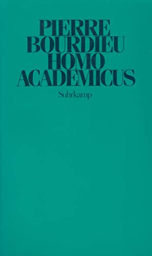 9783518578933: Homo academicus.