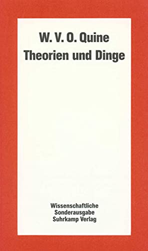 9783518580103: Quine, W: Theorien/Dinge