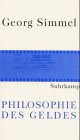 Philosophie des Geldes. Sonderausgabe. (9783518582985) by Simmel, Georg; Frisby, David P.; KÃ¶hnke, Klaus Christian