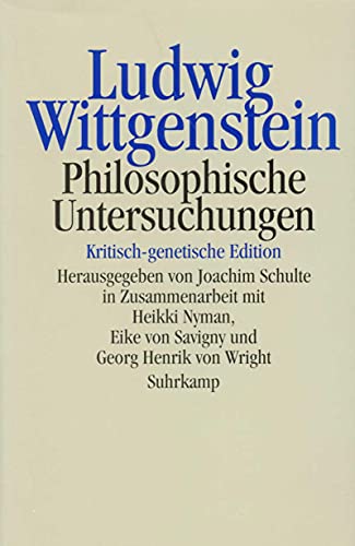 9783518583128: Philosophische Untersuchungen: Kritisch-genetische Edition: 58312