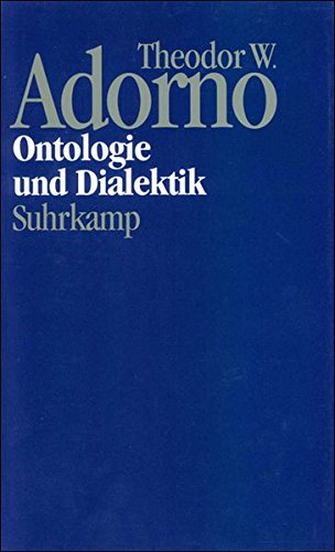 9783518583272: Ontologie und Dialektik. (Bd. 4/7.)
