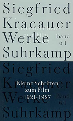 9783518583463: Kleine Schriften zum Film. 1921 - 1927.