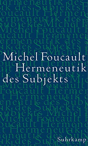 9783518583883: Hermeneutik des Subjekts