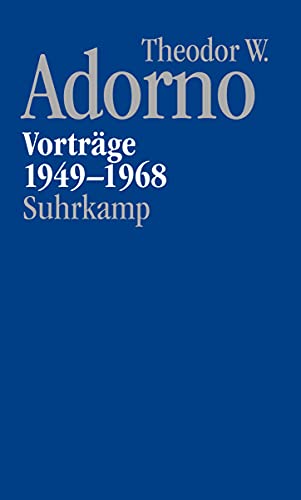 9783518587317: Nachgelassene Schriften. Abteilung V: Vortrge und Gesprche: Band 1: Vortrge 1949-1968