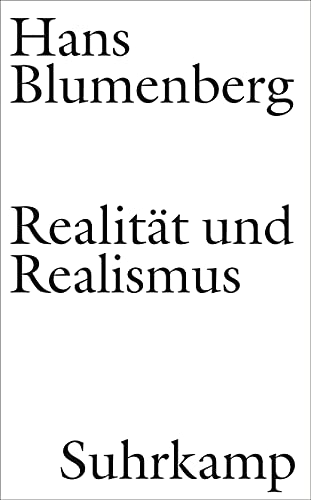 9783518587461: Realitt und Realismus