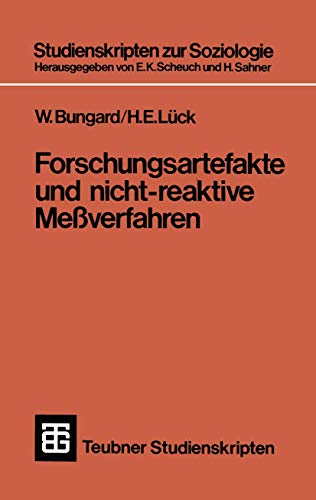 9783519000273: Forschungsartefakte und nicht-reaktive Meverfahren (Teubner Studienskripten zur Soziologie, 27) (German Edition)
