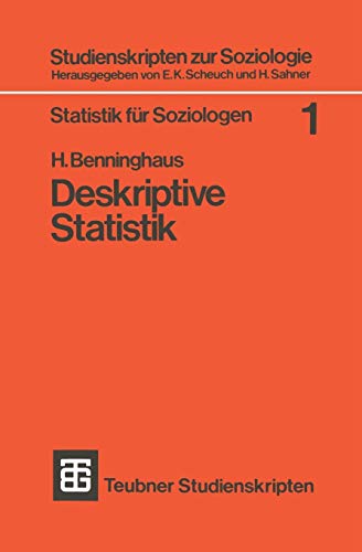 Beispielbild fr BENNINGHAUS,STATISTIK F.SOZIOLOGEN 1 zum Verkauf von medimops